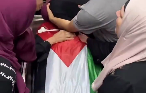 Thumbnail preview image for the video titled: Palestinians mourn Saif Eddin Muslat (23), beaten to death by settlers in Sinjil