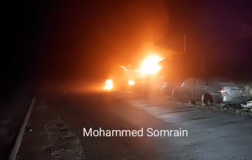Thumbnail preview image for the video titled: Israelis stormed the village of Burqa, east of Ramallah, and set fire to cars and homes of residents