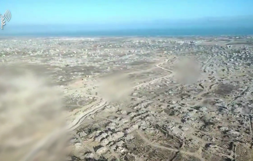 Thumbnail preview image for the video titled: Israel splits Khan Younis with its new Magen Oz corridor