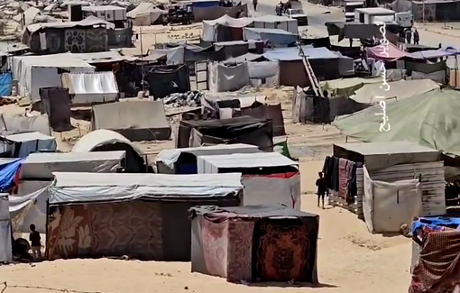 Thumbnail preview image for the video titled: Israel has once again reduced the size of the humanitarian zone and demanded the evacuation of areas east of Deir al-Balah, north of Khan Yunis, and Al-Mawasi