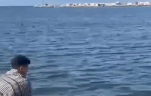 Thumbnail preview image for the video titled: Palestinian shot dead while livestreaming from the Gaza port