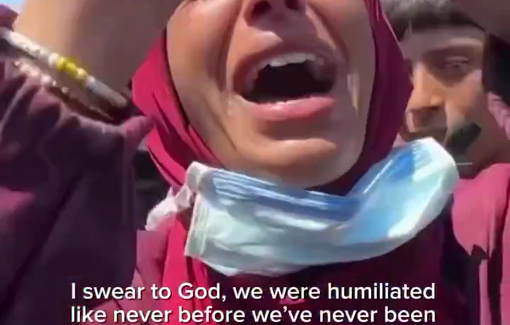 Thumbnail preview image for the video titled: Another woman reports being beaten and pepper sprayed at GHF site