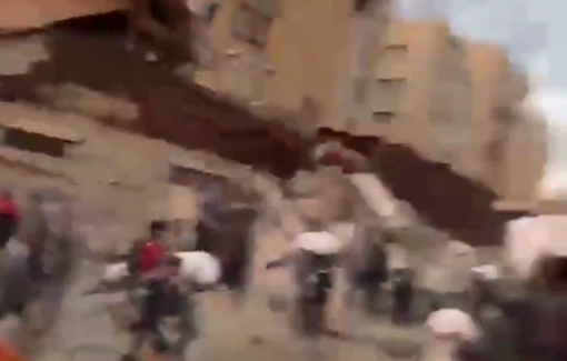 Thumbnail preview image for the video titled: Civil Defense heading to recover the bodies of aid seekers killed in northern Gaza