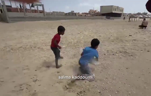 Thumbnail preview image for the video titled: Child runs clutching a precious bag of flour