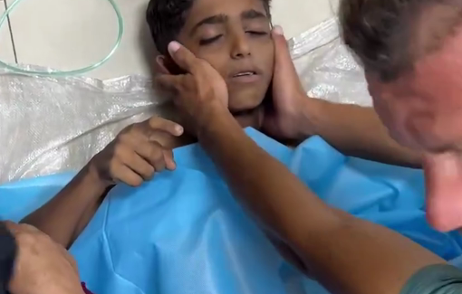 Thumbnail preview image for the video titled: Child shot in the abdomen at a GHF site right after Witkoff's visit