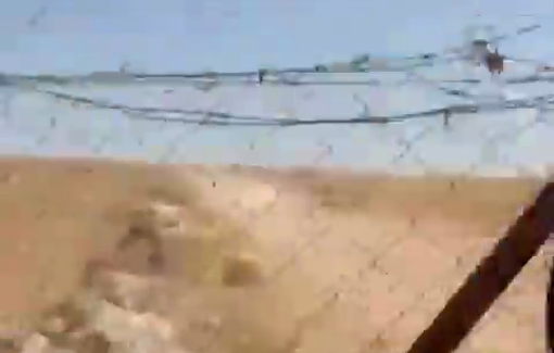 Thumbnail preview image for the video titled: An Israeli settler tried to run over a Palestinian woman near the village of Susiya