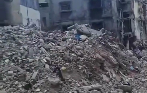 Thumbnail preview image for the video titled: View of the massive destruction in Jenin by Israeli occupation