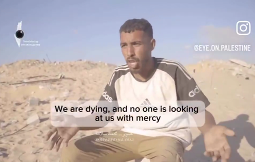 Thumbnail preview image for the video titled: Ahmad Hijazi killed while seeking aid two days after speaking of his suffering