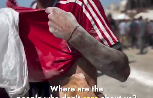 Thumbnail preview image for the video titled: Man with a colostomy bag forced to risk his life o get flour