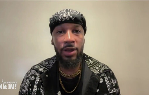 Thumbnail preview image for the video titled: Chris Smalls was abused by Israeli prison guards after his arrest aboard the Handala