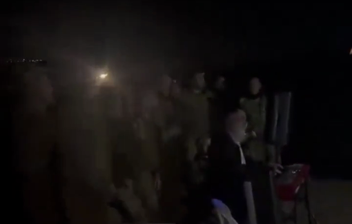 Thumbnail preview image for the video titled: Ariel Zilber playing the song "Kahane Was Right" in front of IDF soldiers