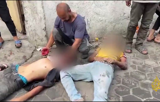 Thumbnail preview image for the video titled: Several children among 12 Palestinians killed by Israel at Amr ibn Al-Aas school