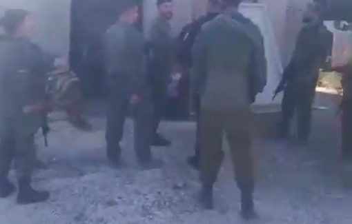 Thumbnail preview image for the video titled: Israeli settlers raided the Jaba’ Bedouin community breaking into residents’ houses