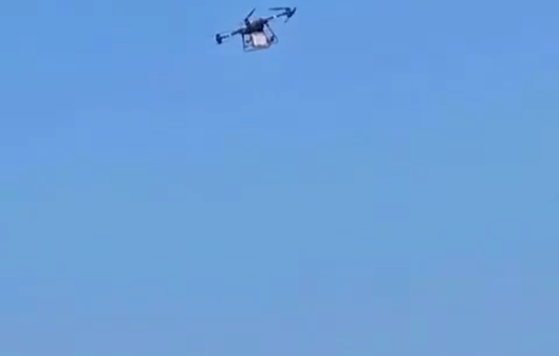 Thumbnail preview image for the video titled: Israeli drone drops explosive charges in Jabalia al-Nazla