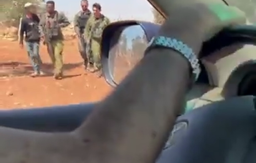 Thumbnail preview image for the video titled: Violent pogrom in Duma : Israeli army arrives late, sides with settlers