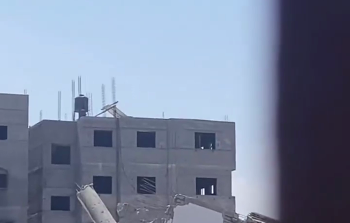 Thumbnail preview image for the video titled: Moment of an airstrike on the Dardouna familey home