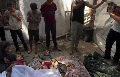 Thumbnail preview image for the video titled: Deep grief over children massacred by Israel strike on a bakery