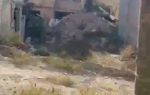 Thumbnail preview image for the video titled: Footage shows widespread destruction in Jenin camp after dozens broke the siege to check their homes