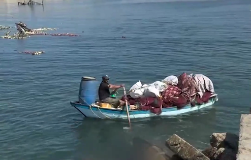 Thumbnail preview image for the video titled: Displaced by boat from