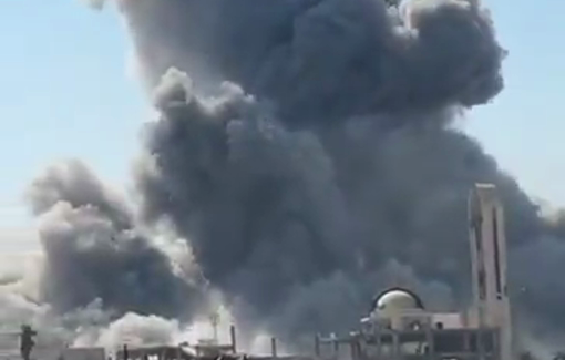 Thumbnail preview image for the video titled: Israel destroys Al-Kawthar residential tower in Gaza City