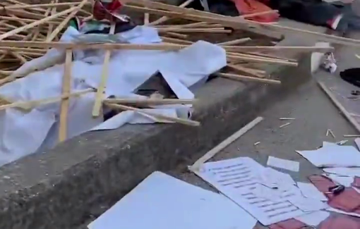 Thumbnail preview image for the video titled: The Israeli forces wreaked havoc during a raid on Birzeit University, north of Ramallah city