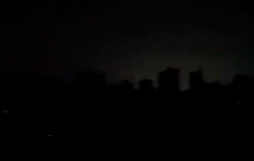 Thumbnail preview image for the video titled: Relentless late night Israeli airstrikes on Gaza City
