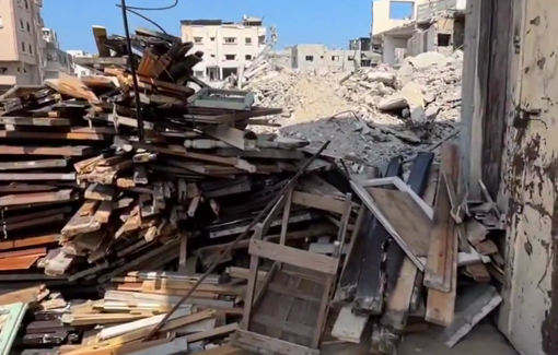 Thumbnail preview image for the video titled: Families sell off their remaining furniture to cover the costs of forced displacement from Gaza City