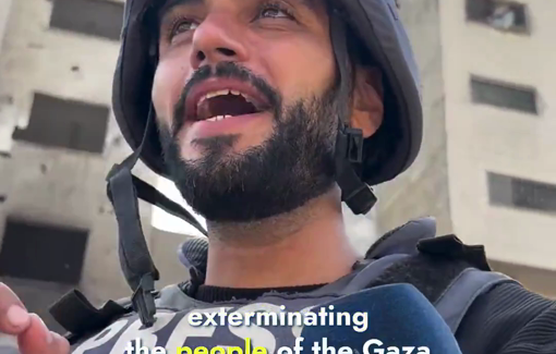 Thumbnail preview image for the video titled: Treacherous Israeli warning massacres Palestinians in Gaza City