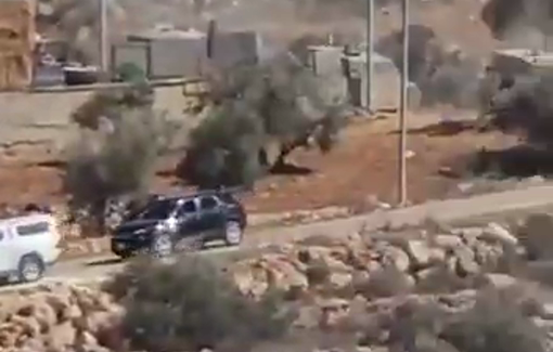 Thumbnail preview image for the video titled: Israeli troops open fire at Palestinians during the military raid of the town of Turmus Ayya