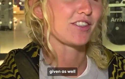 Thumbnail preview image for the video titled: Activist Evie Sedner: They stole my EpiPen from me...I said, 'I could die,' they said, 'We don't care'.