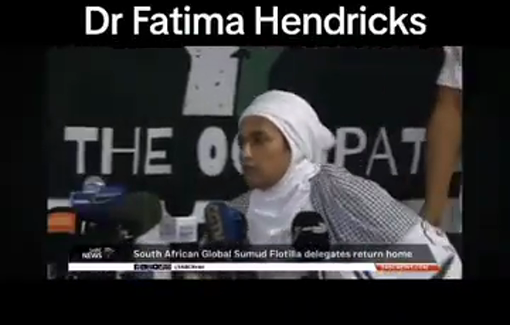 Thumbnail preview image for the video titled: Dr. Fatima Hendricks recounts the sexual harassment and torture committed against activists by Israeli prison guards
