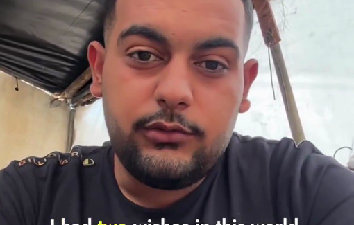 Thumbnail preview image for the video titled: Journalist Mahmoud Shalha wished to report on the ceasefire with his uncle Anas Al-Sharif