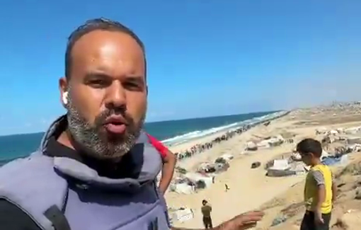 Thumbnail preview image for the video titled: Return to Gaza City of thousands of forcibly displaced Palestinians