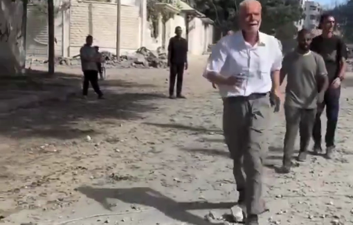 Thumbnail preview image for the video titled: "My children were here!" elderly man's shock after Israel bombed his home and family