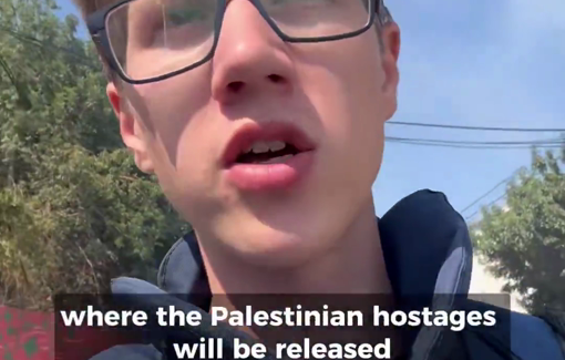 Thumbnail preview image for the video titled: Raid in Beitunia near Ofer puts families and journalists at risk during detainee release