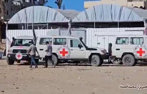 Thumbnail preview image for the video titled: 45 unidentified Palestinian bodies were returned to Gaza as part of the ceasefire deal