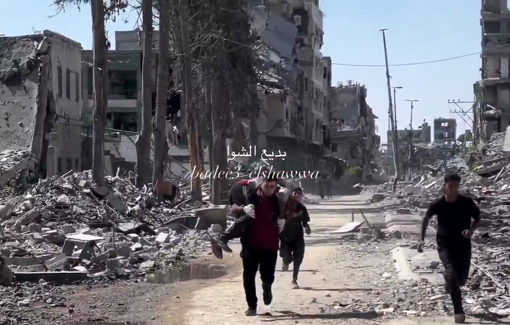 Thumbnail preview image for the video titled: Paramedic Muhammad Al-Shawwa rescue an injured man from Al-Zaytoun, then a dangerous area under Israeli control