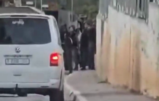 Thumbnail preview image for the video titled: Israeli forces arrested a Palestinian child in Qusra