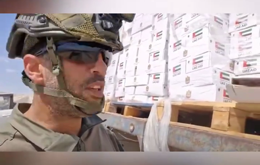 Thumbnail preview image for the video titled: Israeli reservist Meir Ben‑Shitrit boasted about looting aid entering Gaza during the famine
