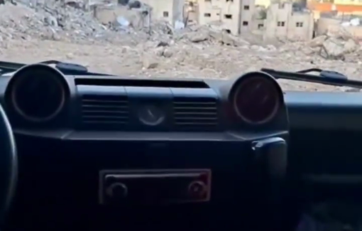 Thumbnail preview image for the video titled: Scenes of widespread destruction; as a result of the Israeli occupation's aggression on Jenin camp