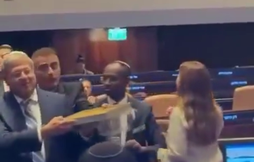 Thumbnail preview image for the video titled: Itamar Ben Gvir celebrated the death penalty bill for Palestinian political prisoners