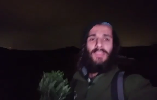 Thumbnail preview image for the video titled: Jewish settlers illegally enter the Gaza Strip to plant trees as a prelude to new settlements