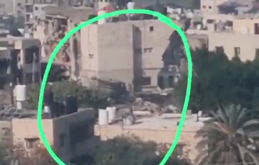 Thumbnail preview image for the video titled: Israeli D9 demolishes a house in the Dabbat Al-Ghubz area near Jenin Camp