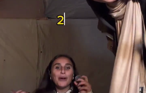 Thumbnail preview image for the video titled: This is how journalists celebrated the new year in the Gaza Strip