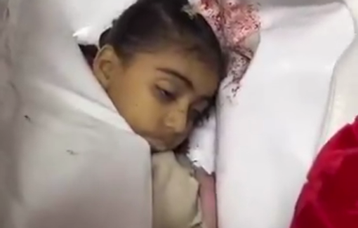 Thumbnail preview image for the video titled: Dana Marouf after an Israeli strike targeted tents sheltering displaced families in Al-Mawasi