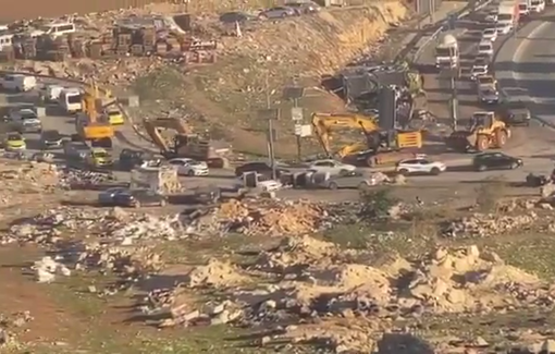 Thumbnail preview image for the video titled: Israeli forces carried out a demolition raid on an Iron factory in Anata