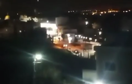 Thumbnail preview image for the video titled: Israeli forces continue to raid the town of Al-Sila Al-Harithiya west of Jenin