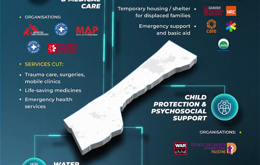 Thumbnail preview image for the video titled: Israel revoked 37 NGOs to enter inside Gaza Strip