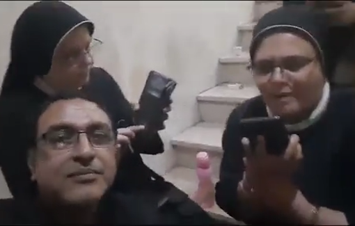 Thumbnail preview image for the video titled: Pope Francis phones priests, nuns and children at Holy Family Parish to offer his support