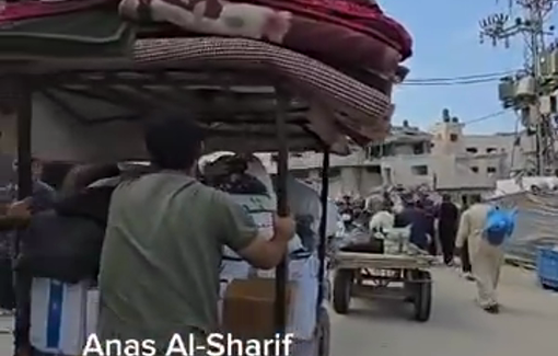 Thumbnail preview image for the video titled: Almost 300,000 Palestinians subjected to a new expulsion military order from Jabalia